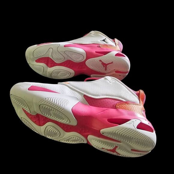 Jordan Women's Sneakers - White, Pink, and Orange - Picture 4 of 4